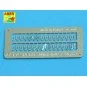 Wing nuts PE nuts with turned bolt x 30 pcs., 1/16 - Aber Models 16111