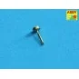 Wing nuts PE nuts with turned bolt x 30 pcs., 1/16 - Aber Models 16111