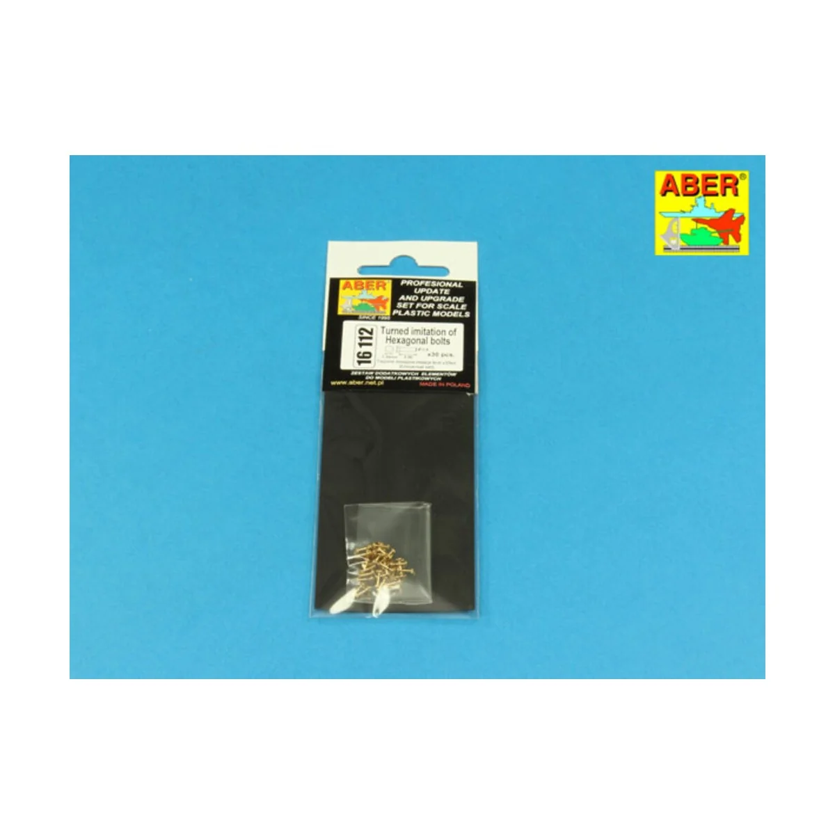 Turned Hexagonal bolts (1, 34x2, 60mm) x 30 pcs., 1/16 - Aber Model...