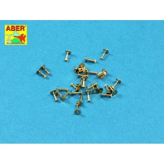 Turned Hexagonal bolts (1, 34x2, 60mm) x 30 pcs., 1/16 - Aber Model...