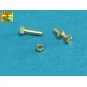 Turned imitation of Hexagonal bolts & nuts 1, 6 x 4, 0 mm x 15 pcs....