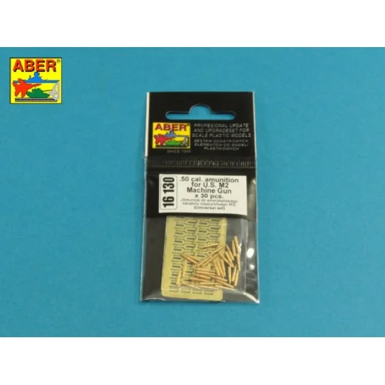 .50 cal. Ammunition for U.S. M2 Machine Gun, 1/16 - Aber Models 16130