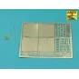 Tiger I, E Tunisia 501 abt.- Front mud flaps, 1/16 - Aber Models 16141
