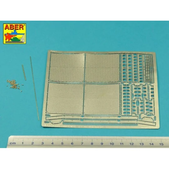 Tiger I, E Tunisia 501 abt.- Front mud flaps, 1/16 - Aber Models 16141