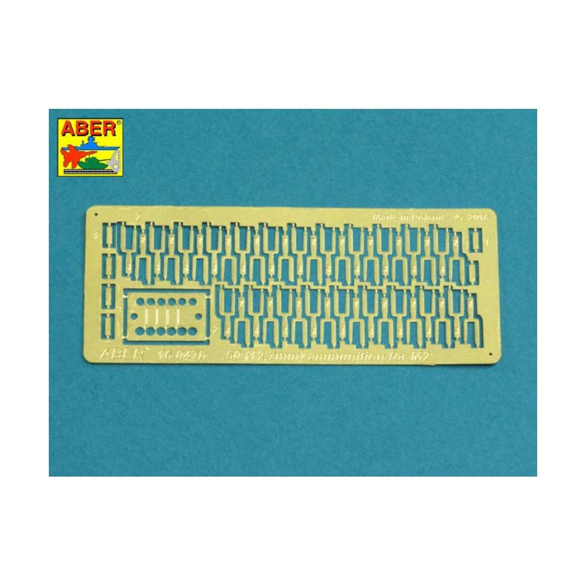 .50 cal. Ammunition for U.S. M2 Machine Gun, 1/16 - Aber Models 16130