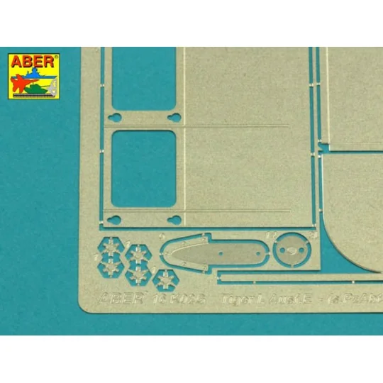 Tiger I, E Tunezyjski z 501 Abt.- Tail mud flaps, 1/16 - Aber Model...