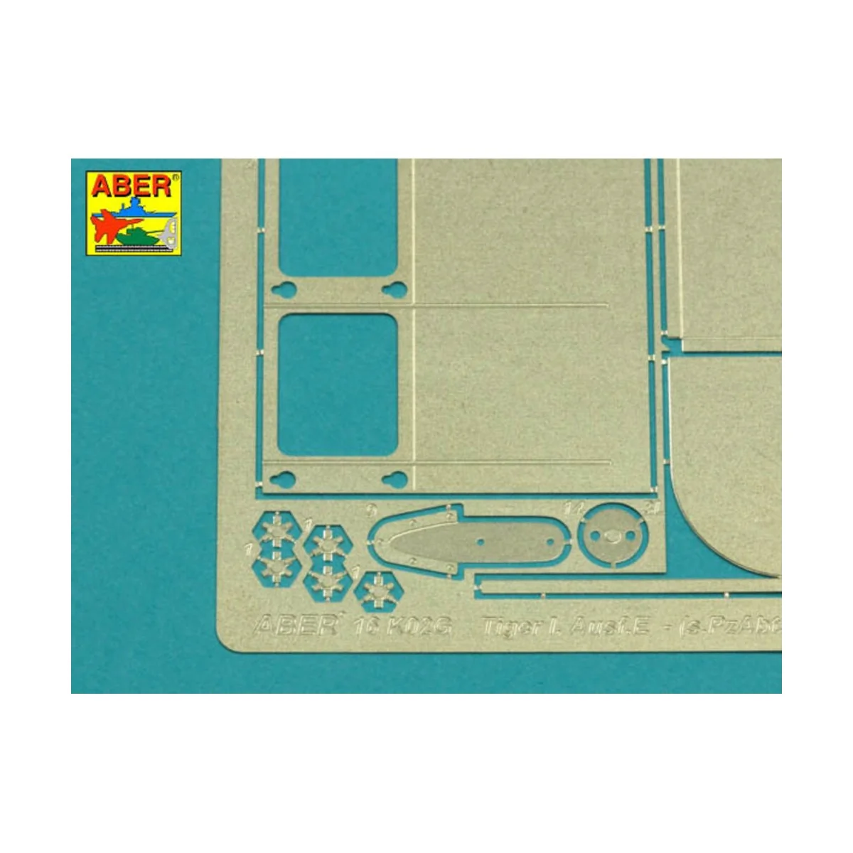 Tiger I, E Tunezyjski z 501 Abt.- Tail mud flaps, 1/16 - Aber Model...