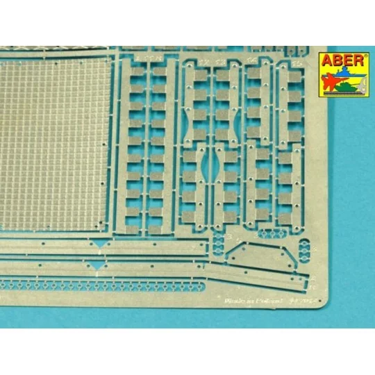Tiger I, E Tunisia 501 abt.- Front mud flaps, 1/16 - Aber Models 16141