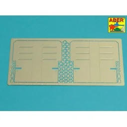 Tiger I, E Tunisia 501 abt.- Exhaust Covers, 1/16 - Aber Models 16144 2