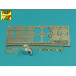 Tiger I, E Tunisia 501 abt.- Air filter covers, 1/16 - Aber Models ... 2