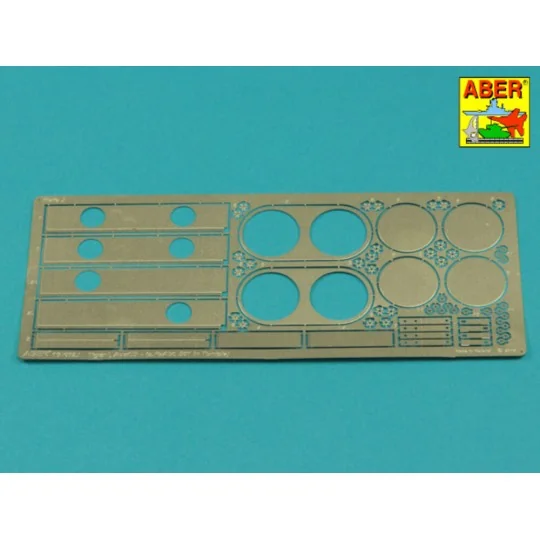 Tiger I, E Tunisia 501 abt.- Air filter covers, 1/16 - Aber Models ...
