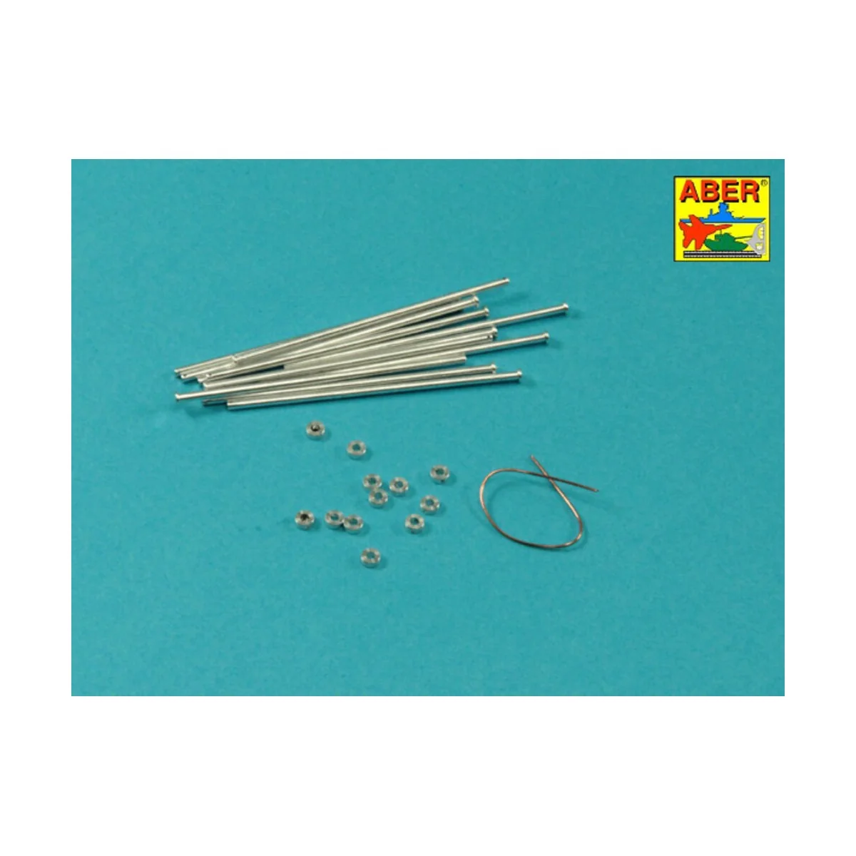 Panther spare track link pins x 12 pcs., 1/16 - Aber Models 16 170A