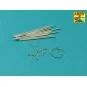 Panther spare track link pins x 12 pcs., 1/16 - Aber Models 16 170A
