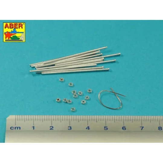 Panther spare track link pins x 12 pcs., 1/16 - Aber Models 16 170A