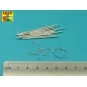 Panther spare track link pins x 12 pcs., 1/16 - Aber Models 16 170A