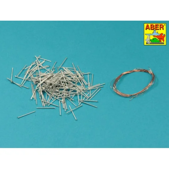 Pz.Kpfw.I Ausf. A/B -track link pins x 200 pcs., 1/16 - Aber Models...