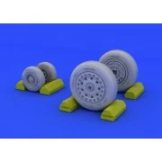 F-4B/N wheels for Academy, 1/48 - Eduard Accessories 648114