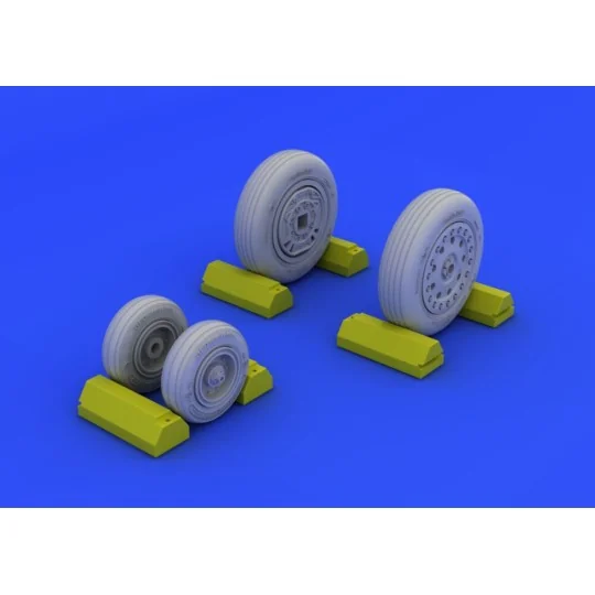 F-4B/N wheels for Academy, 1/48 - Eduard Accessories 648114