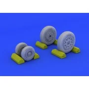 F-4B/N wheels for Academy, 1/48 - Eduard Accessories 648114