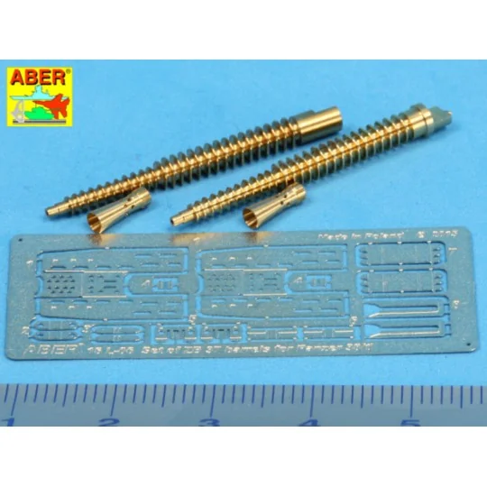 Set of two barrels ZB 37 for Panzer 38(t), 1/16 - Aber Models 16 L-06