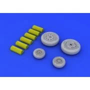 F-4B/N wheels for Academy, 1/48 - Eduard Accessories 648114