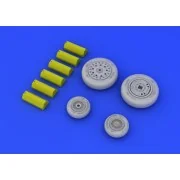 F-4B/N wheels for Academy, 1/48 - Eduard Accessories 648114