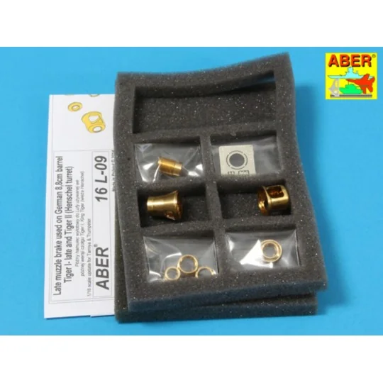 Late muzzle brake forTiger II (Henschel turret), 1/16 - Aber Models...