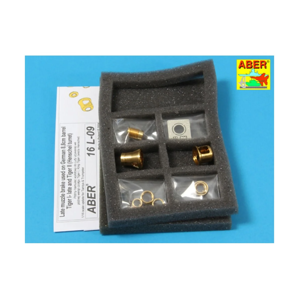 Late muzzle brake forTiger II (Henschel turret), 1/16 - Aber Models...