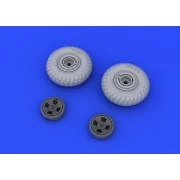 Spitfire wheels - 4 spoke for Eduard, 1/48 - Eduard Accessories 648118