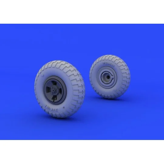 Spitfire wheels - 4 spoke for Eduard, 1/48 - Eduard Accessories 648118