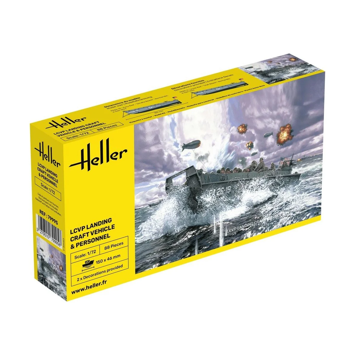 LCVP Landing Craft Vehicle & Personnel, 1/72 - Heller 79995