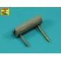 Set of 2 barrels for guns MG13 (long) used in German light tank Pz....