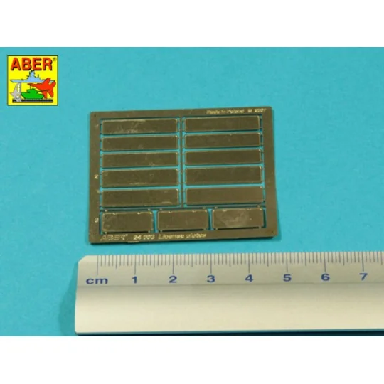 License plates, 1/24 - Aber Models 24003