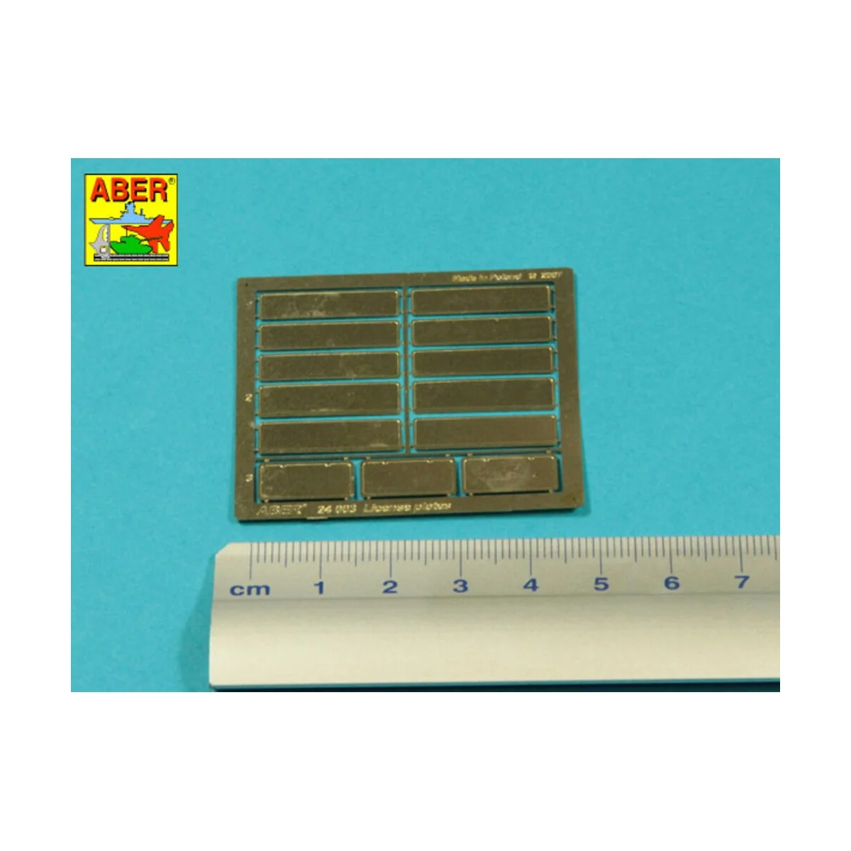 License plates, 1/24 - Aber Models 24003