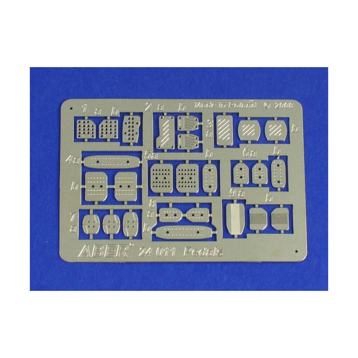 Pedals for all cars, 1/24 - Aber Models 24011