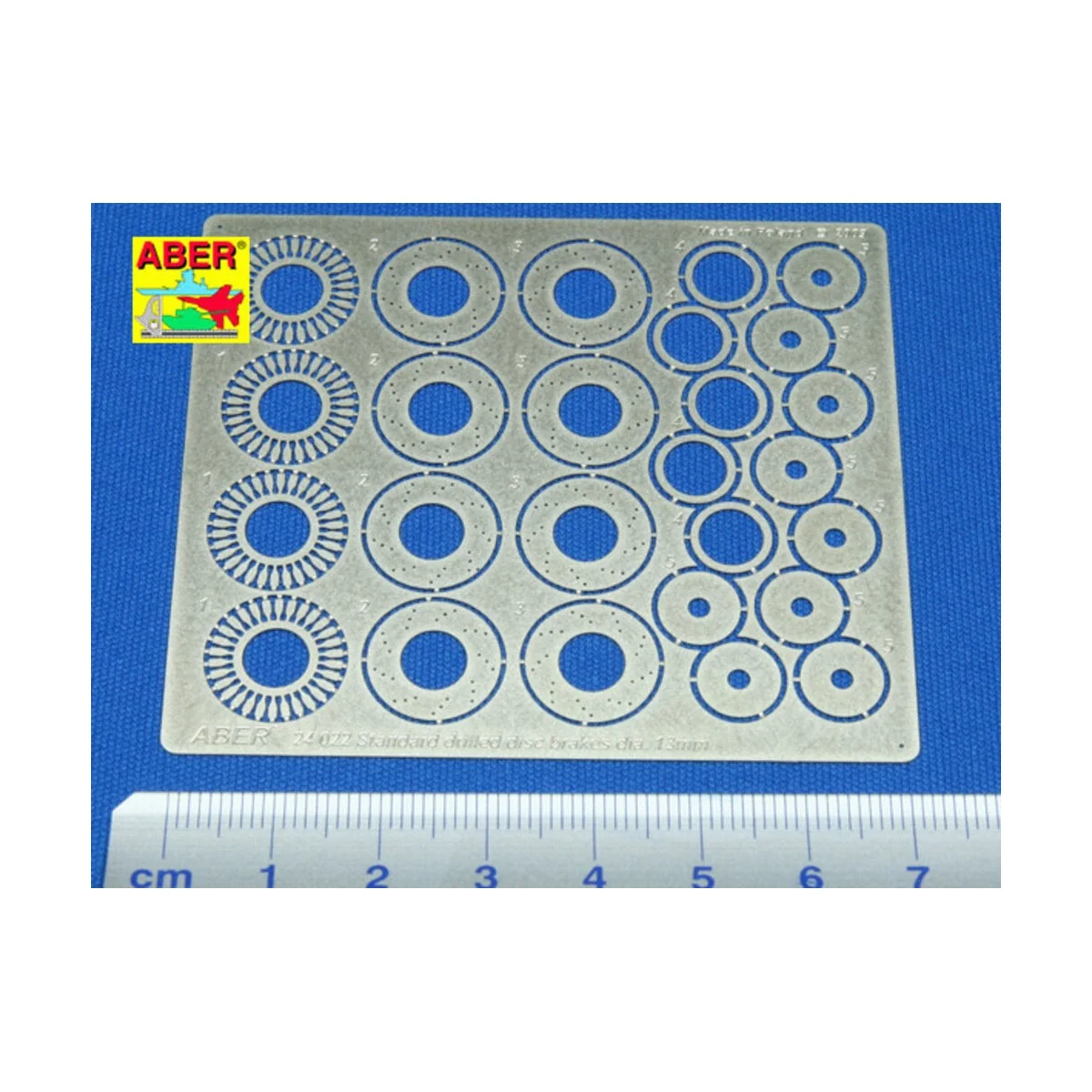 Standard drilled discs 13mm, 1/24 - Aber Models 24022