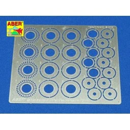 Standard drilled discs 12mm, 1/24 - Aber Models 24024