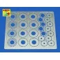 Standard drilled discs 13mm, 1/24 - Aber Models 24022