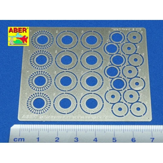 Standard drilled discs 12mm, 1/24 - Aber Models 24024