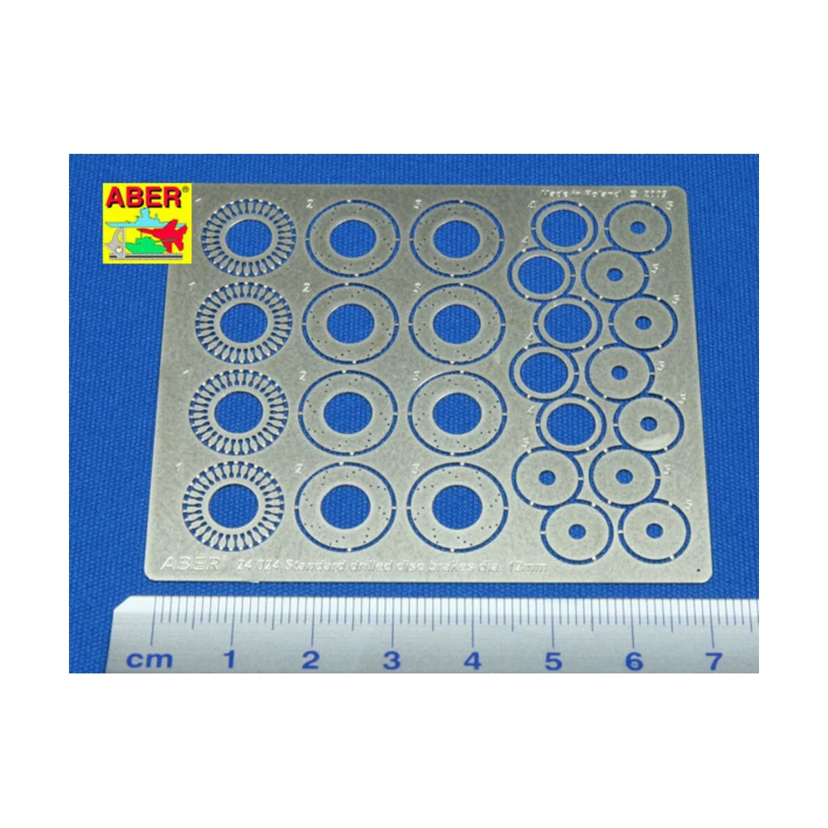 Standard drilled discs 12mm, 1/24 - Aber Models 24024