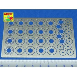Standard slotted discs 12mm, 1/24 - Aber Models 24025 2