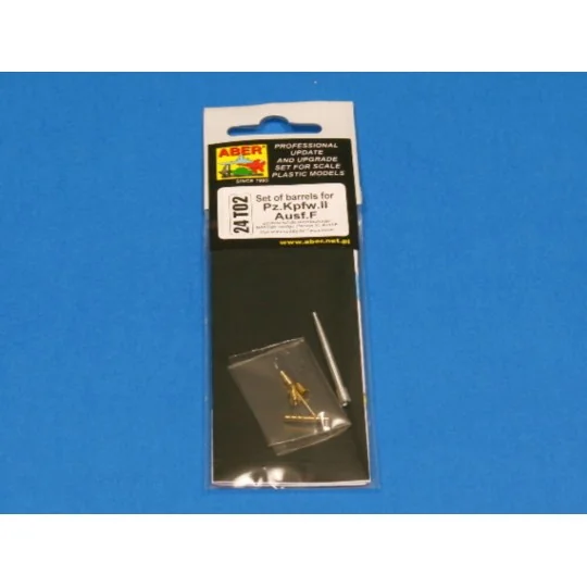 Barrels for Pz.Kpfw.II, Ausf.F, 1/24 - Aber Models 24 T02