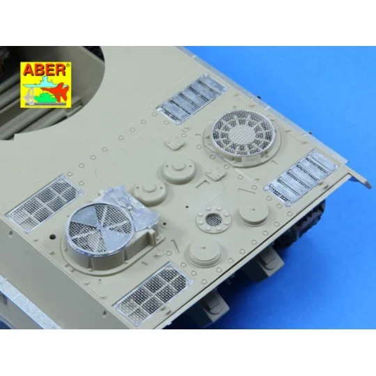 Grilles for Sd.Kfz.171 Panther Ausf.G late model, 1/25 - Aber Model...