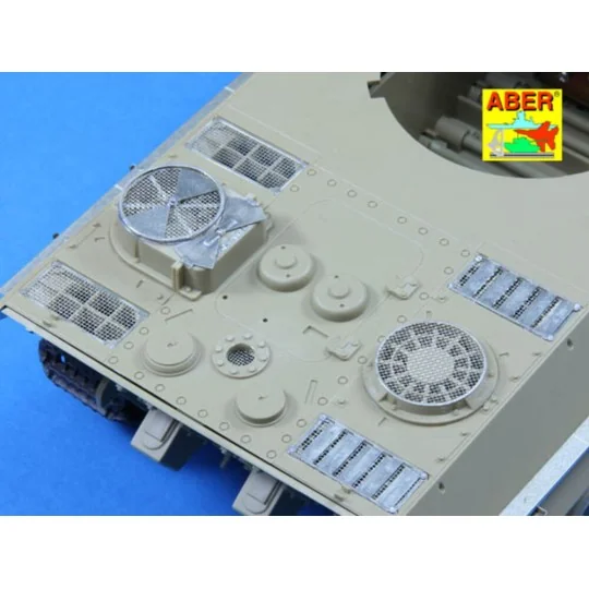 Grilles for Sd.Kfz.171 Panther Ausf.G late model, 1/25 - Aber Model...