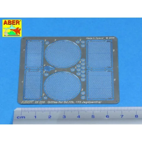 Grilles for Jagdpanther, 1/25 - Aber Models 25005