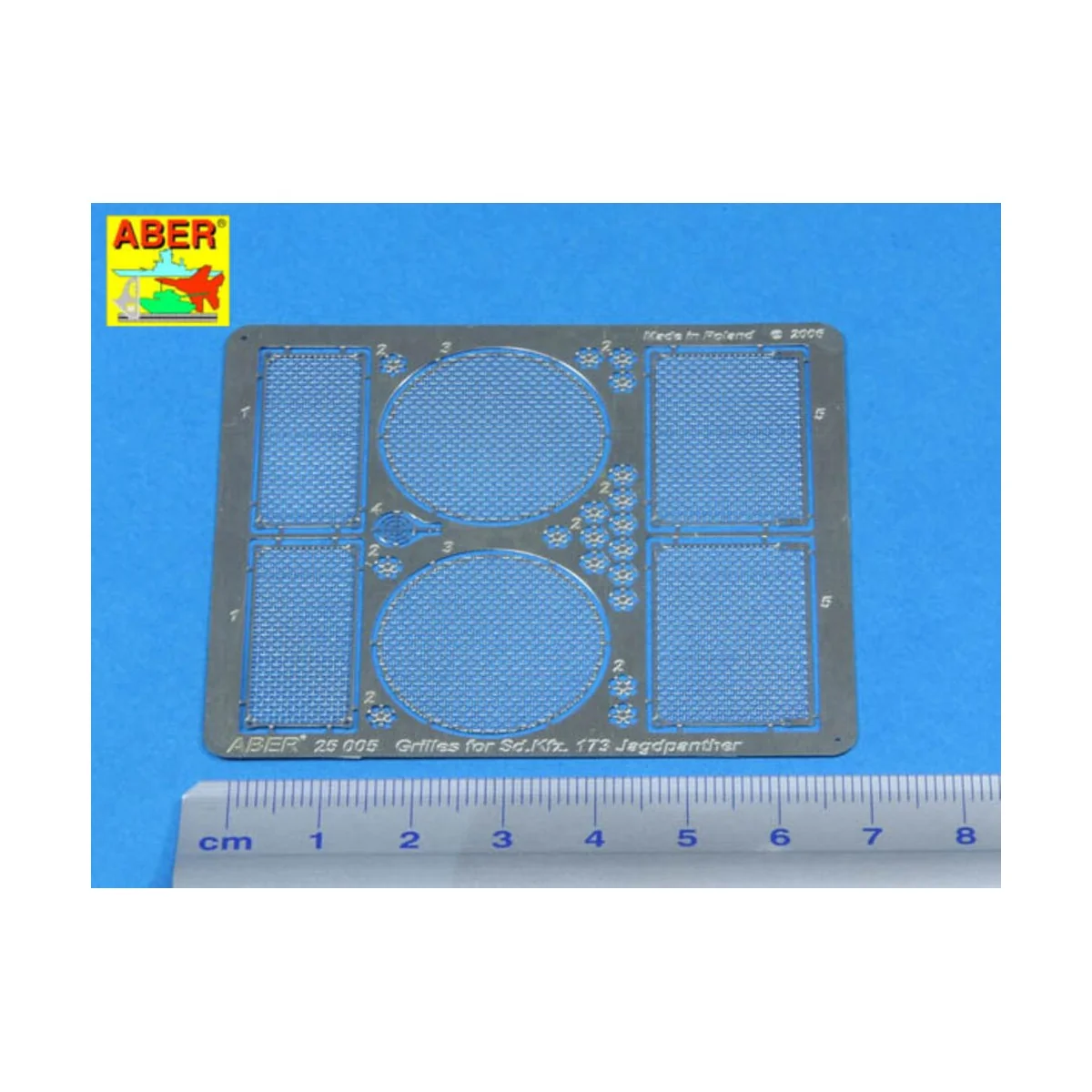 Grilles for Jagdpanther, 1/25 - Aber Models 25005