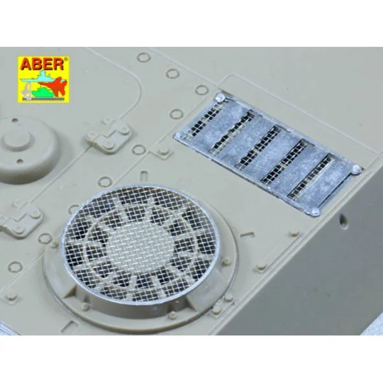 Grilles for Sd.Kfz.171 Panther Ausf.G late model, 1/25 - Aber Model...
