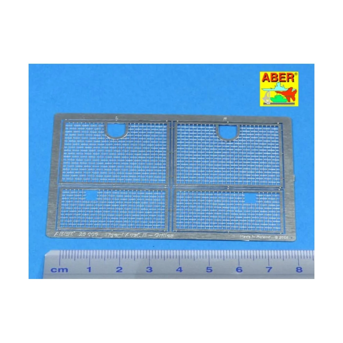 Grilles for Sd.Kfz.181.Tiger I, 1/25 - Aber Models 25006