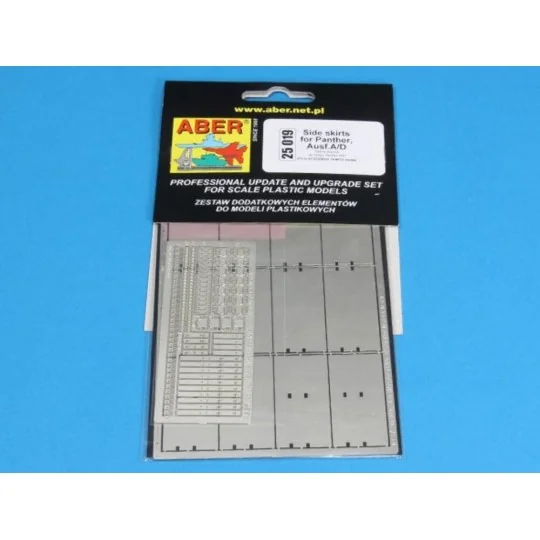 Side skirts for Panther A/D, 1/25 - Aber Models 25019