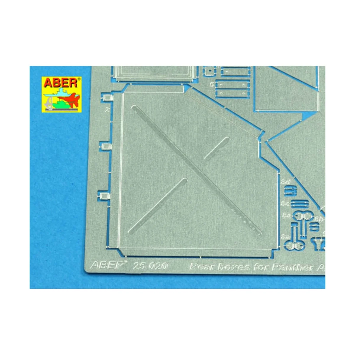 Rear boxes for (Sd.Kfz. 171) Panther Ausf.A, 1/25 - Aber Models 25020